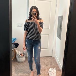 Zara dark wash skinny jeans